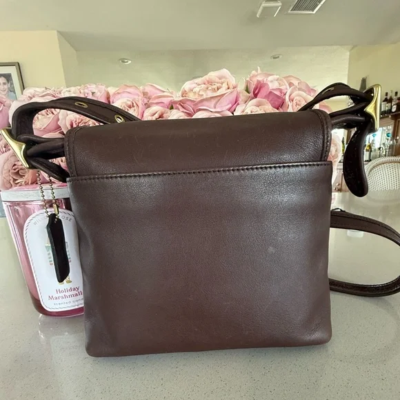 Vintage USA Coach Legacy champion gloved Tanned crossbody bag turn lock - Picture 8 of 15